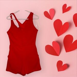 Cross Back Romper with pockets